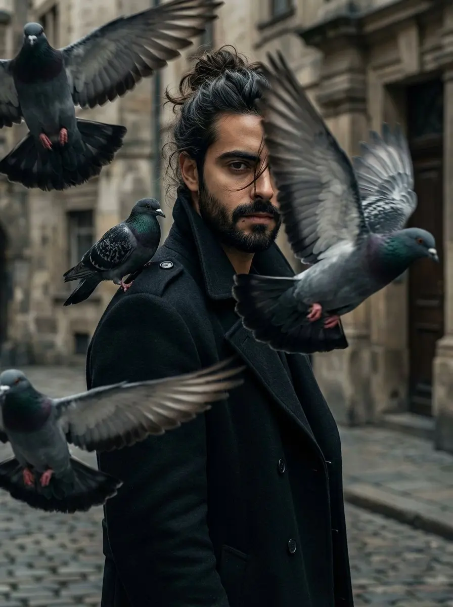 48k Hyper-realistic, A cinematic portrait of a young man(...