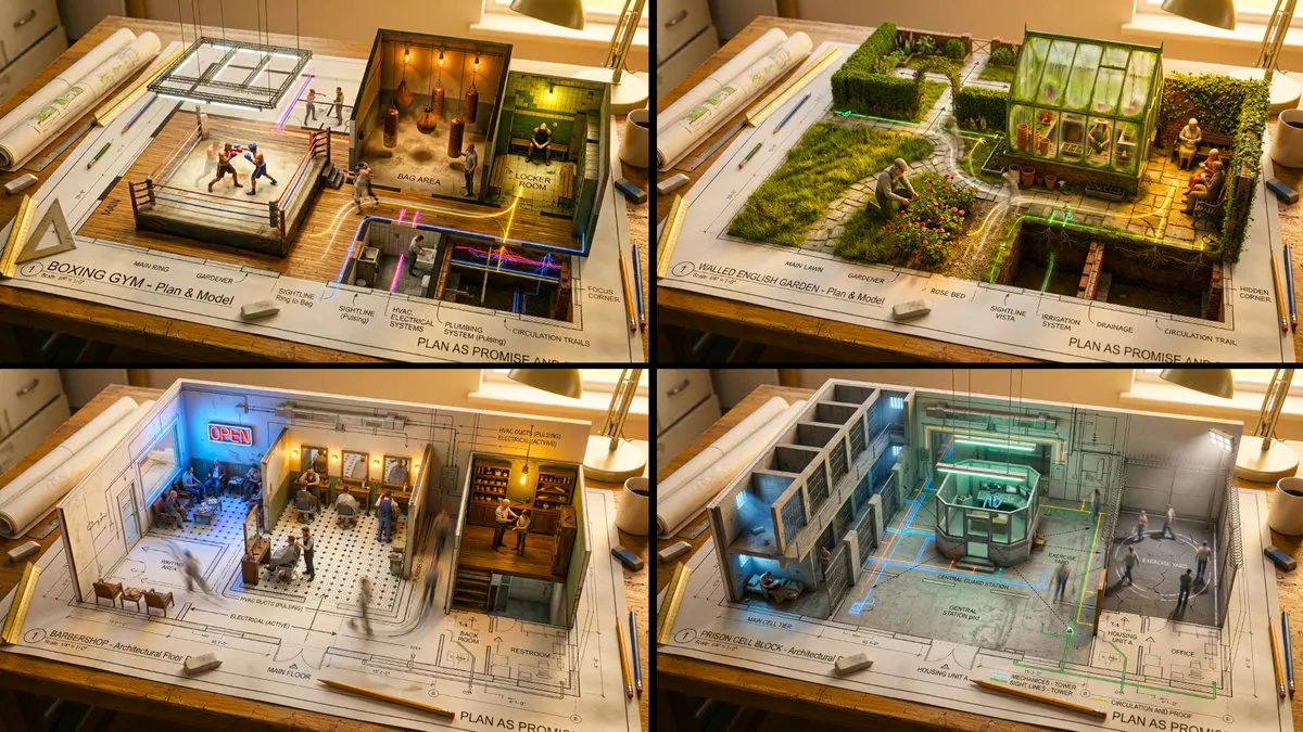 An architectural floor plan of a [LOCATION] spread across...