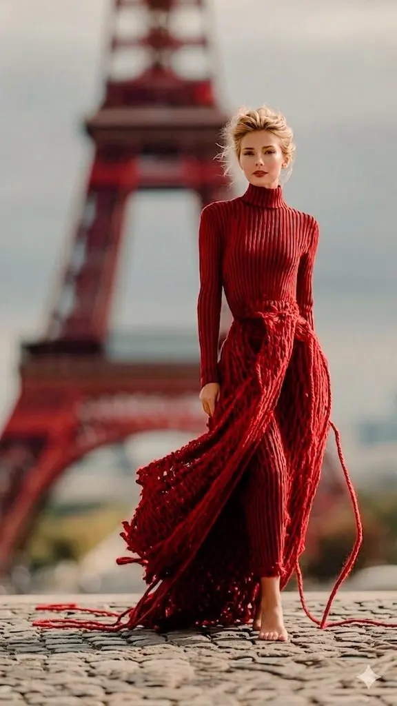 The Eiffel Tower is wrapped in an unreal, surreal layer o...