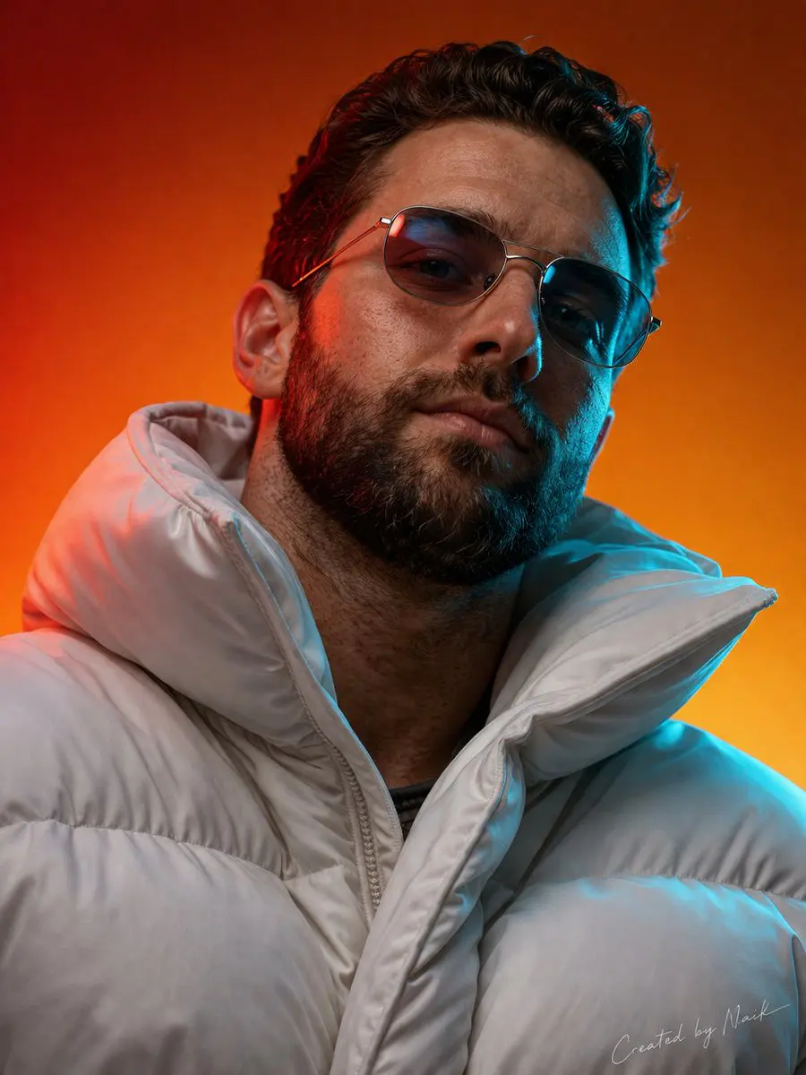 Create an ultra-photorealistic cinematic portrait of a ma...