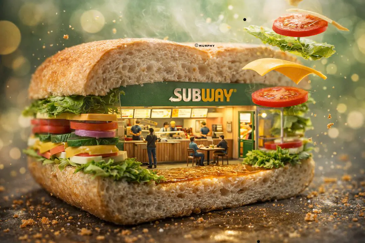 Ultra-realistic 3D miniature diorama of a [BRAND NAME] en...