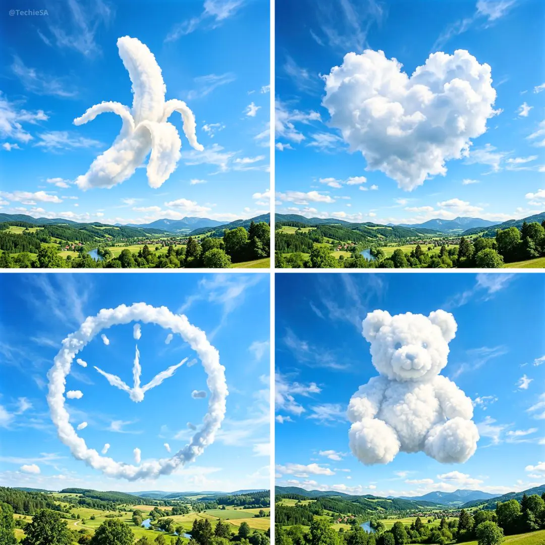 Create an ultra-realistic sky scene where soft, natural c...