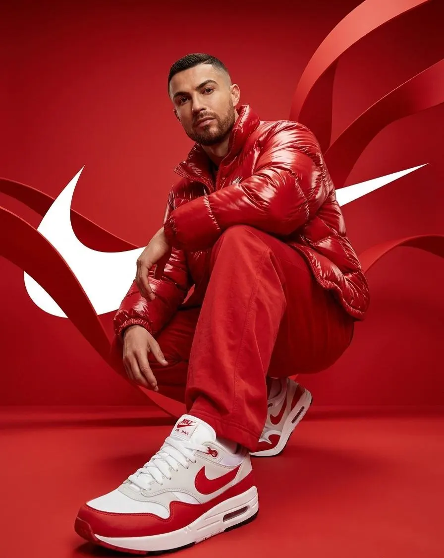 Person from the reference image, with a fade haircut, bro...