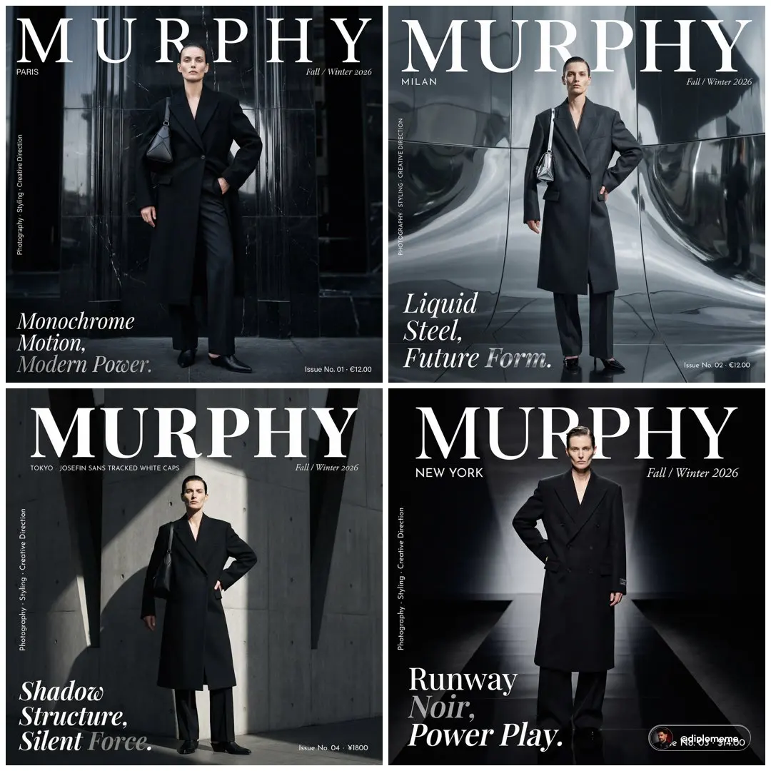Murphy magazine fashion editorial photograph. Androgynous...