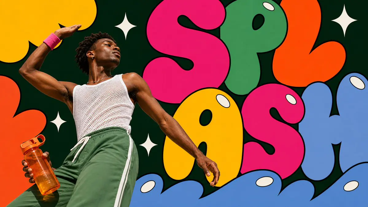Create an image in pop-bubble-letter-photo-poster-style.