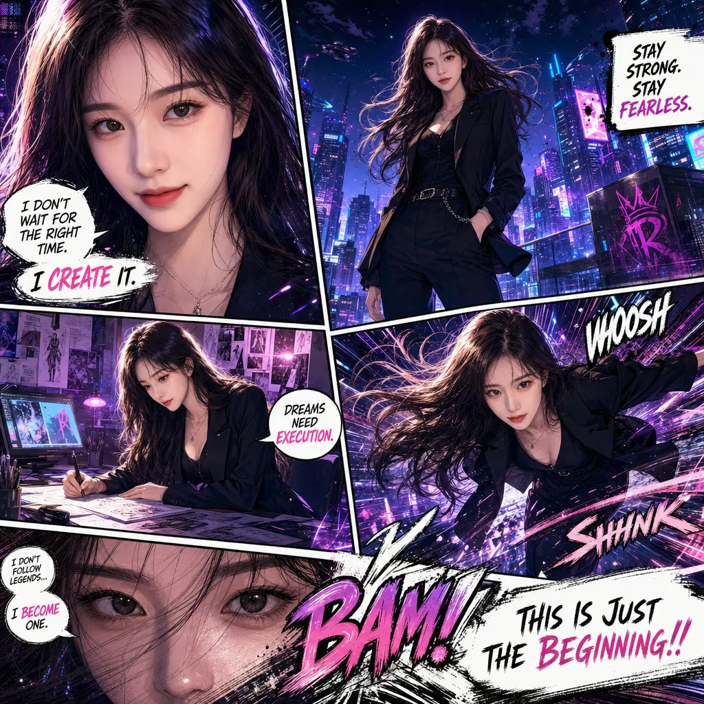 Create a full-page ultra-detailed colored manga illustrat...