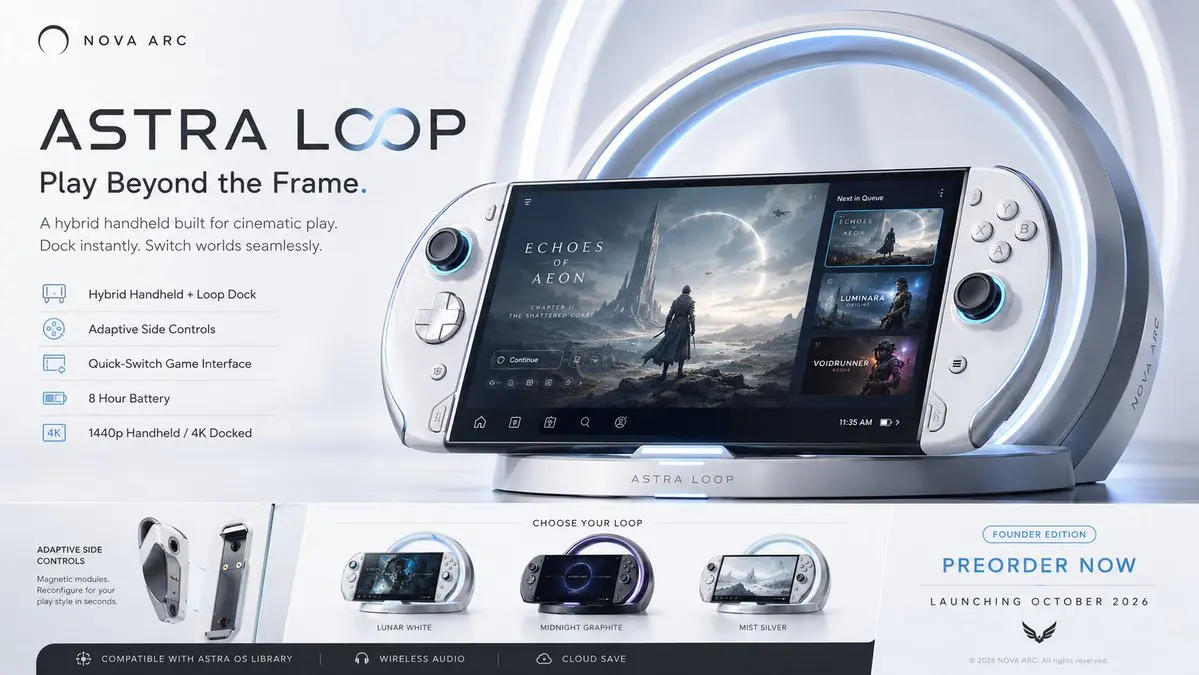 Create a premium, highly believable Fictional Console / H...