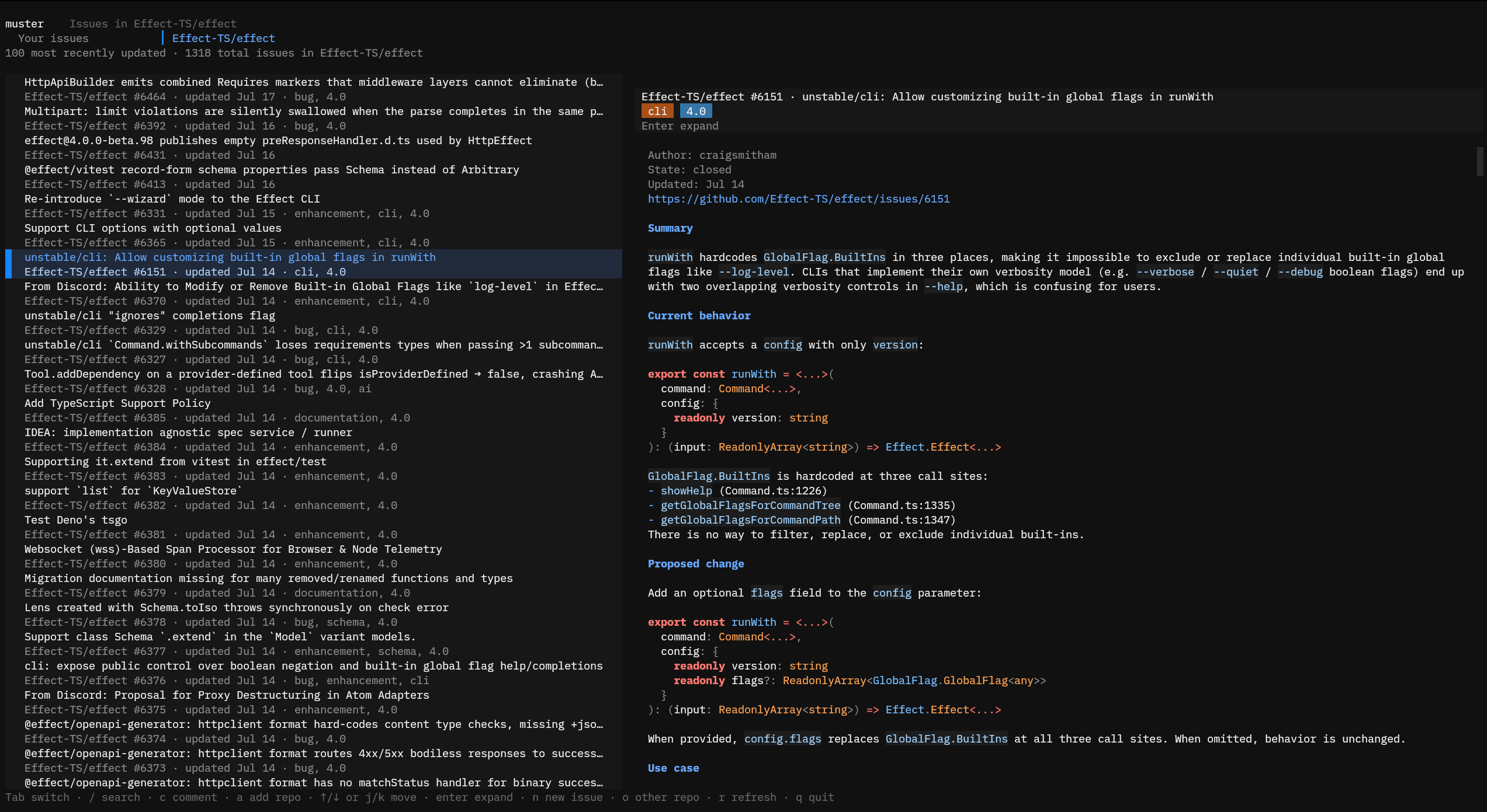 muster screenshot