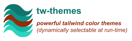 powerful tailwind color themes (dynamically selectable at run-time)