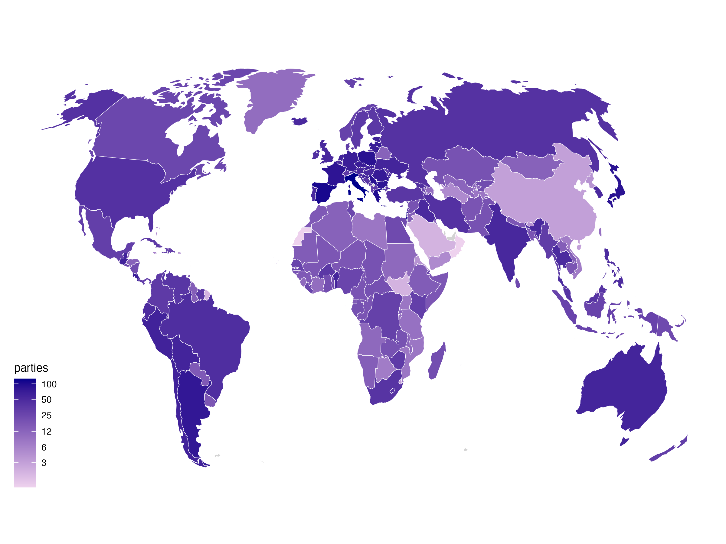 Party Facts world map