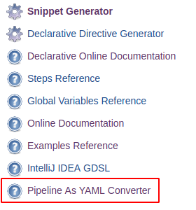 Pipeline As YAML Conveter