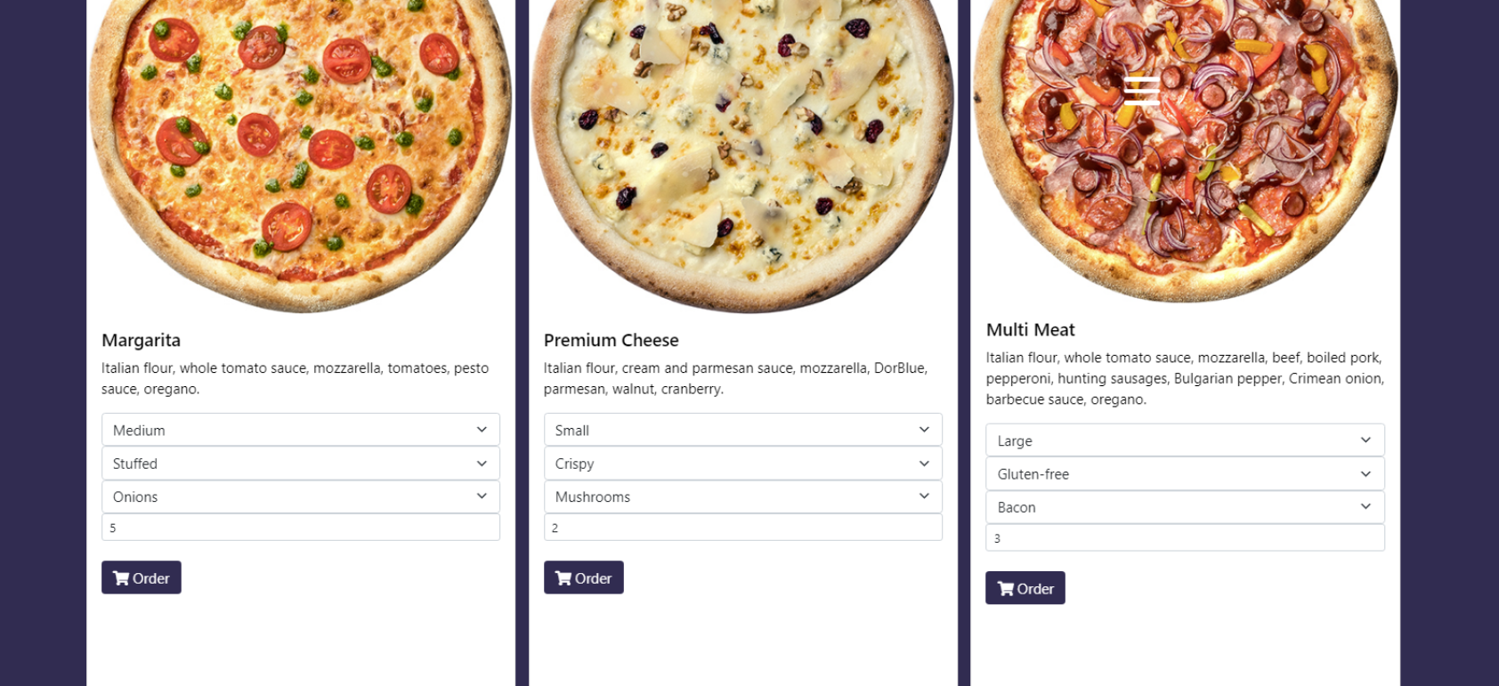 Order Form Options