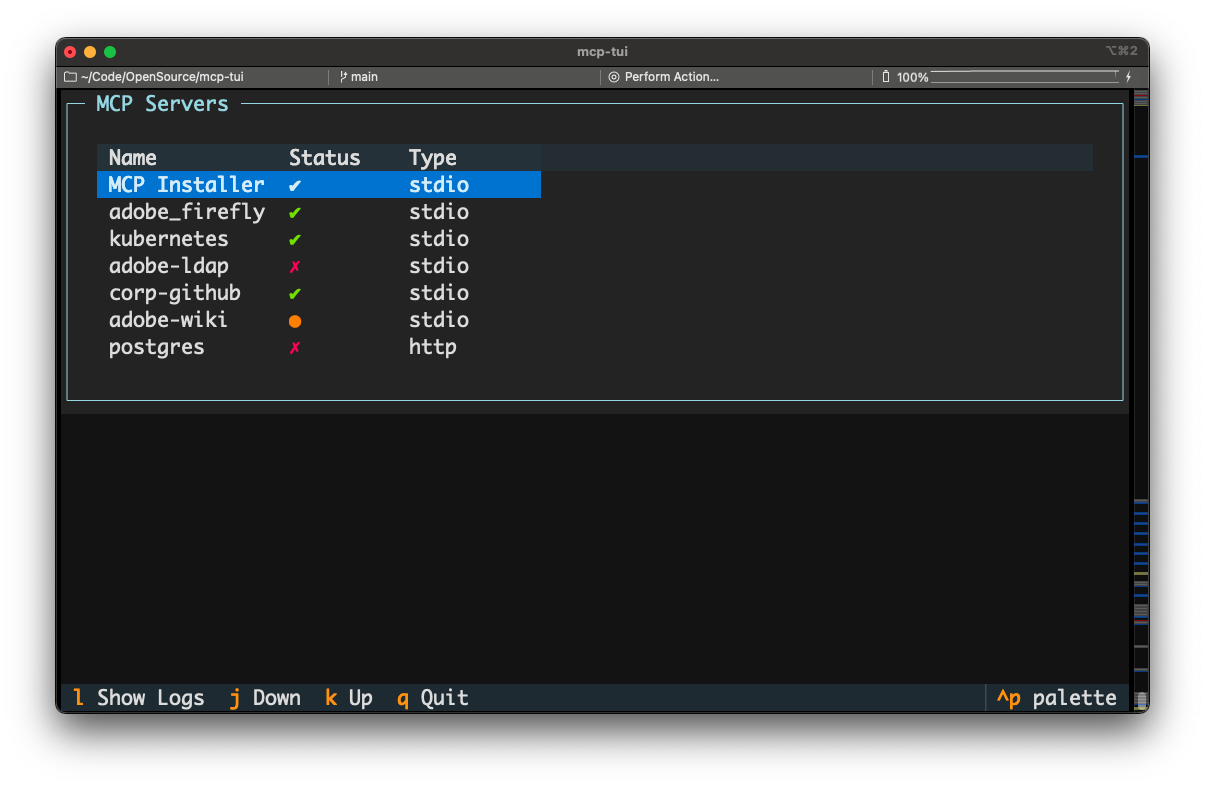 MCP server list