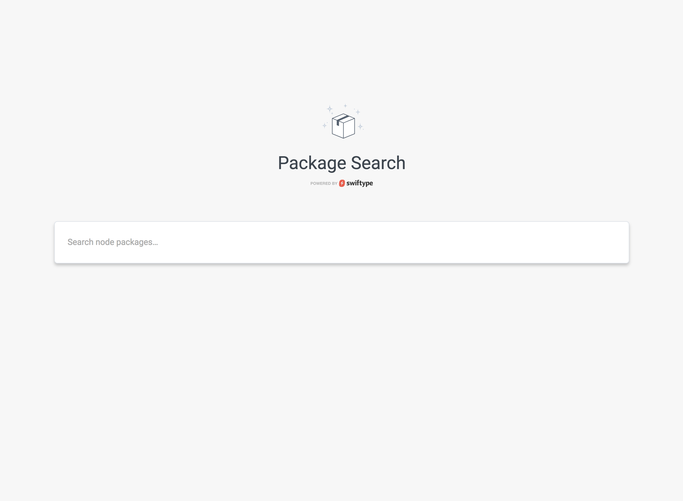 Package search image