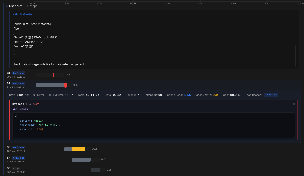Timeline Error Step