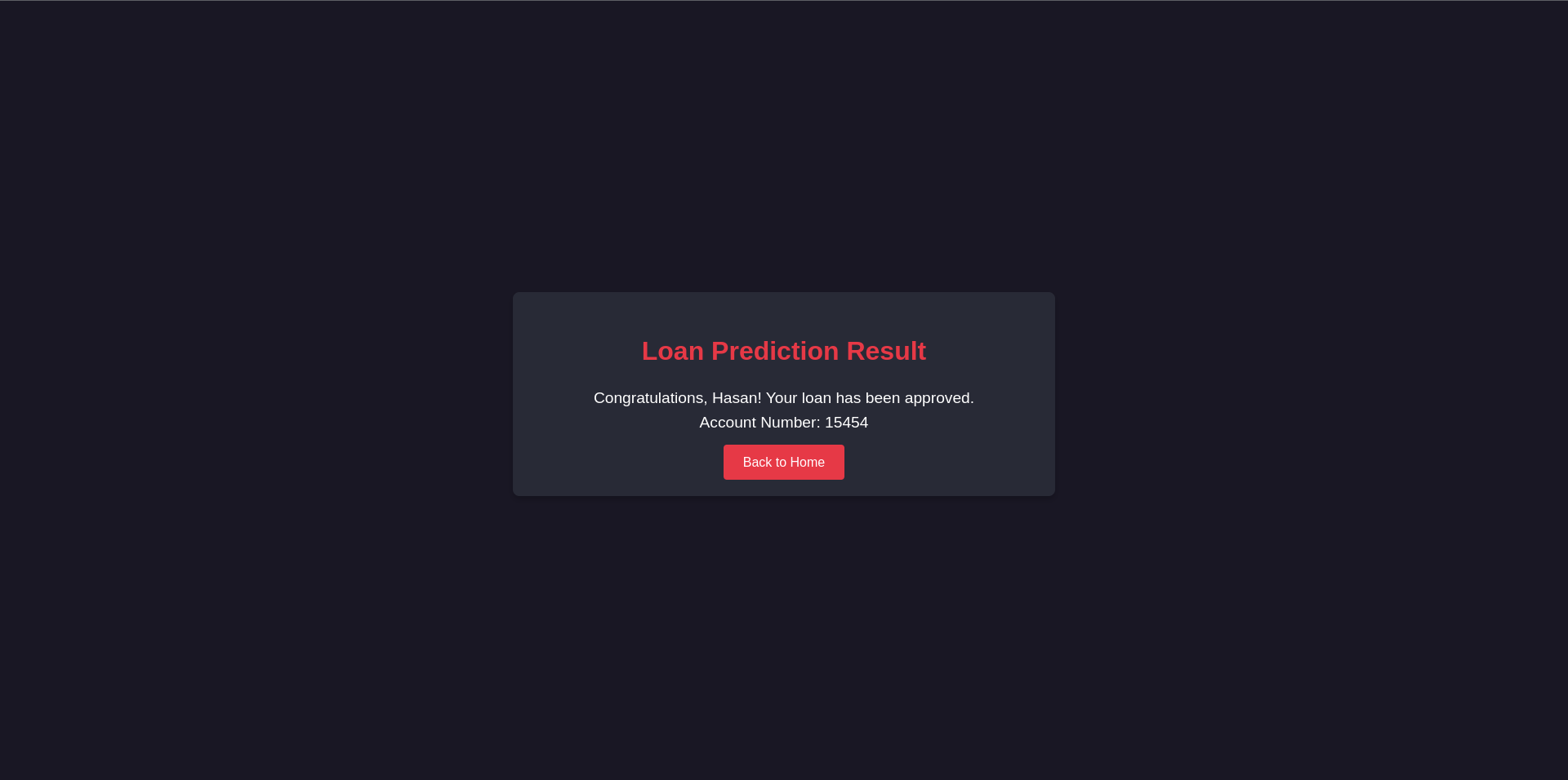 Prediction Page