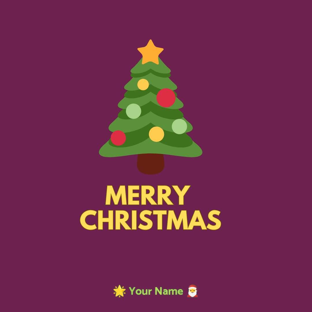 Christmas Greetings image with name