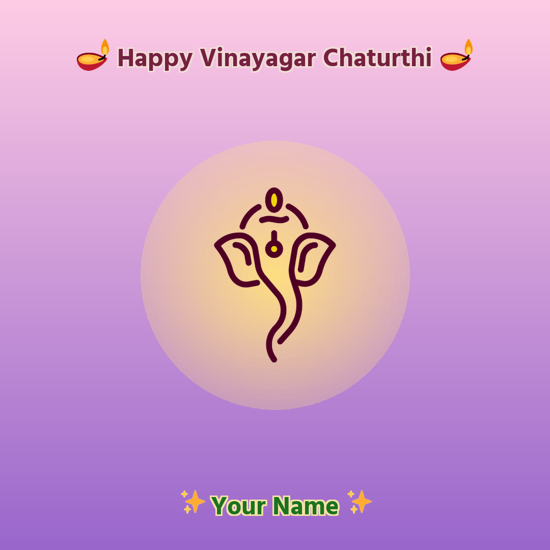 Python CLI to Create Vinayagar Chaturthi Greeting with Your Name Happy Vinayagar Chaturthi