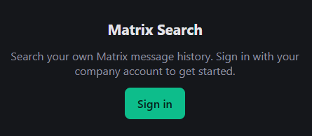 Sign-in screen