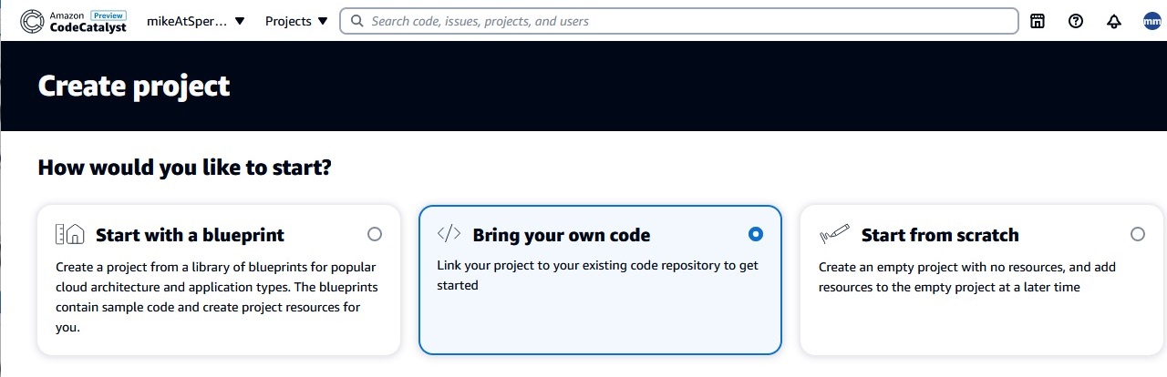 start from scratch screenshot