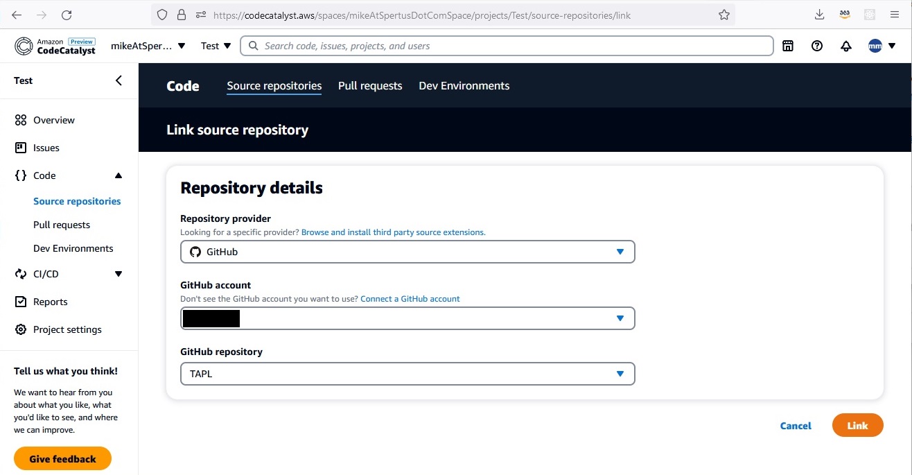 link to github repo screenshot