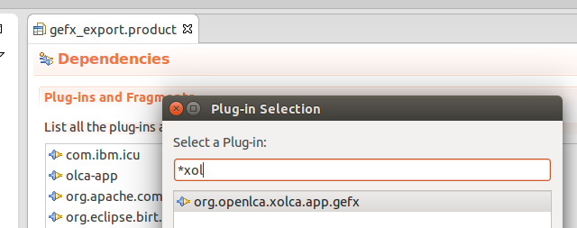 Add the plugin to the product configuration