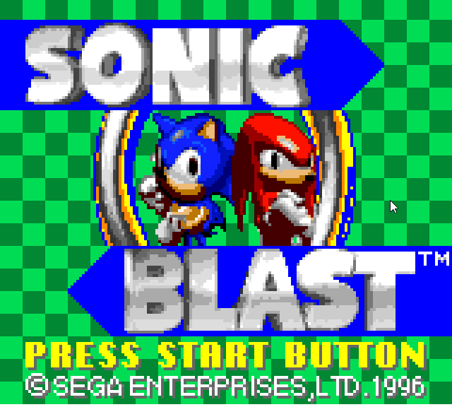 Sonic Blast artwork