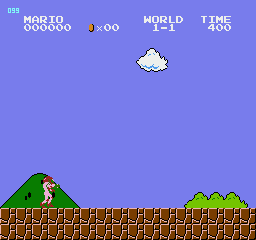 Samus in World 1-1