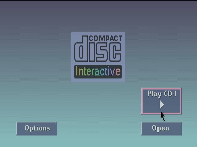 CD-i player shell with Play CD-I button