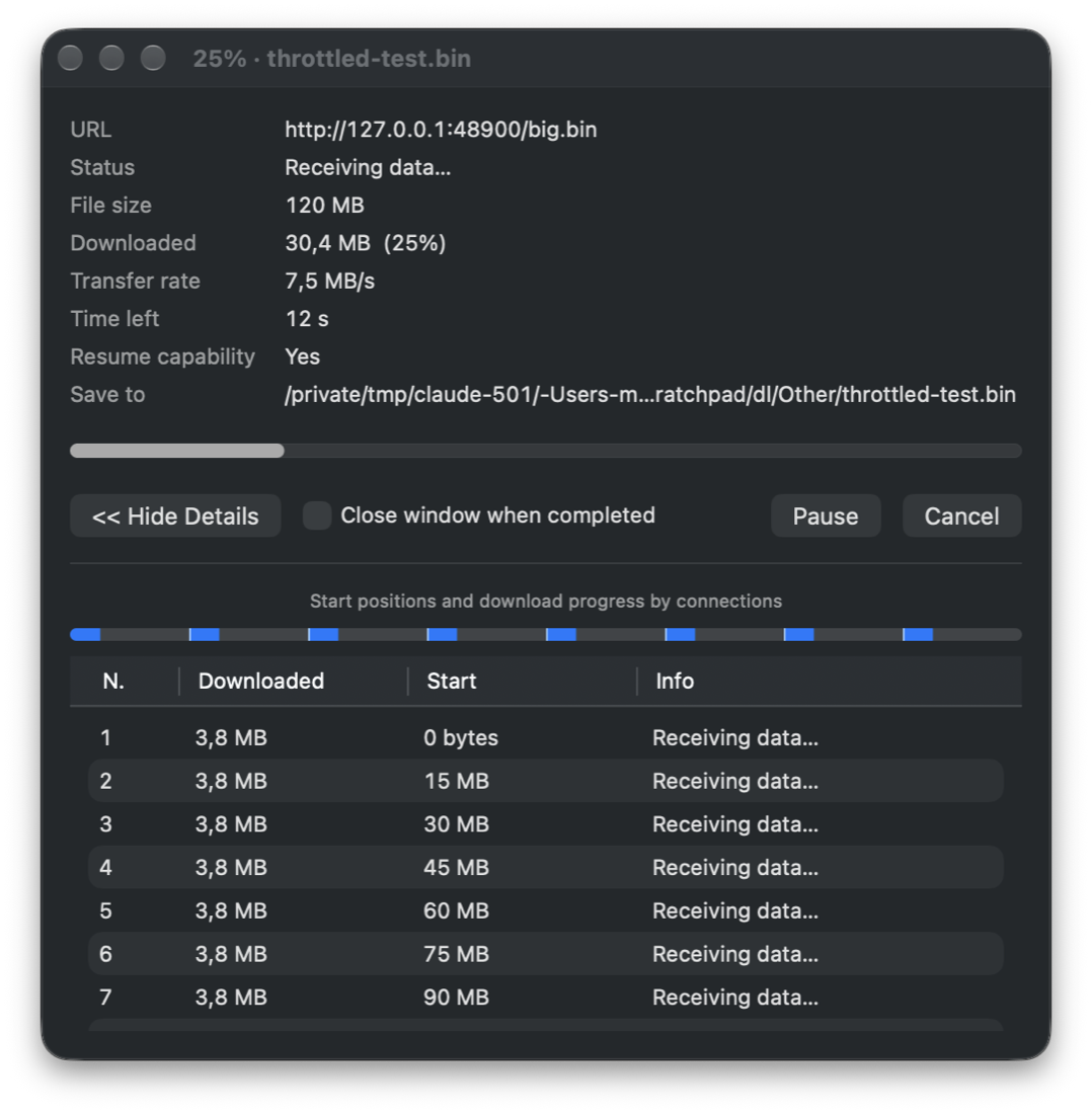 Download window