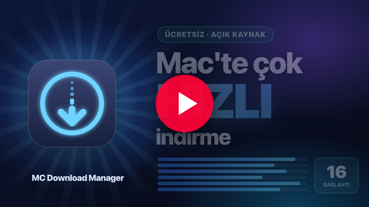 1 dakikalık MC Download Manager tanıtım videosunu YouTube'da izleyin