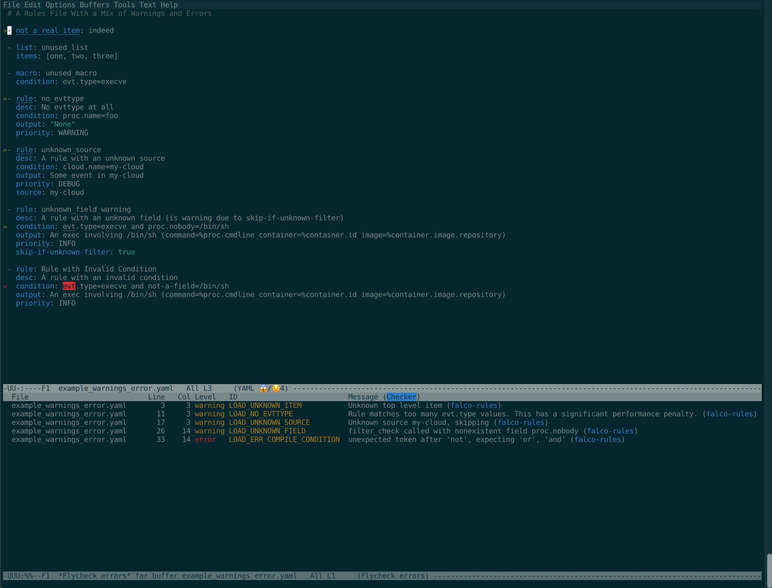 flycheck falco rules example