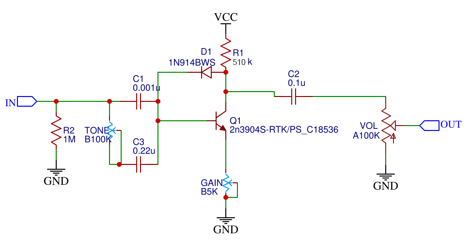 stompfuzz schematic