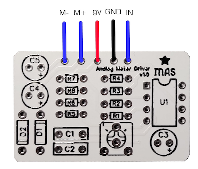 VU meter driver hookup