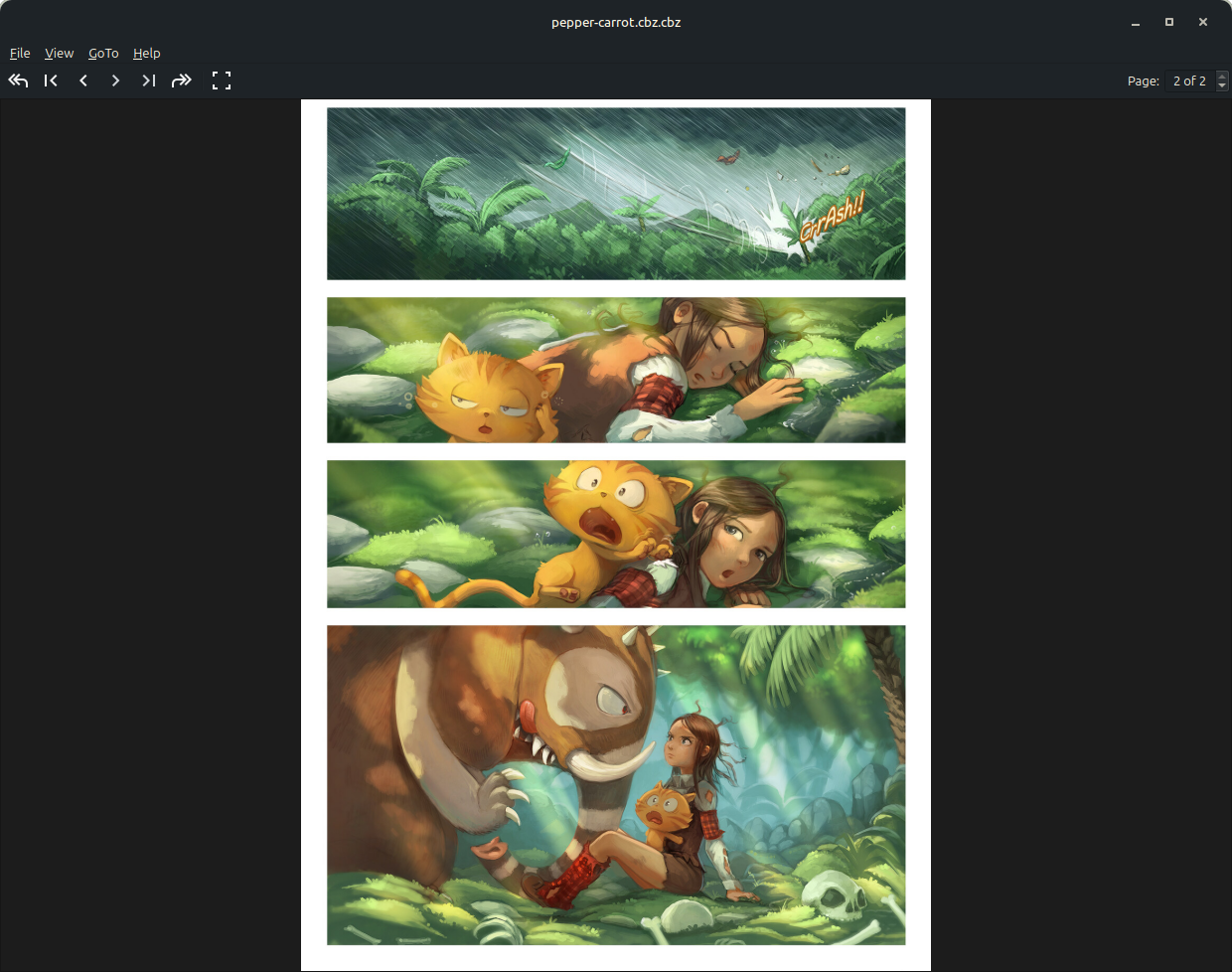 Pynocchio Comic Reader - Main Screen