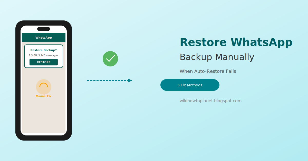 How to Restore WhatsApp Backup to a New Phone Manually