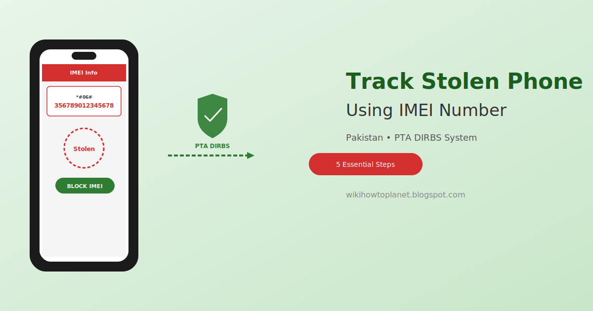 How to Track a Stolen Phone Using IMEI Number (Pakistan)