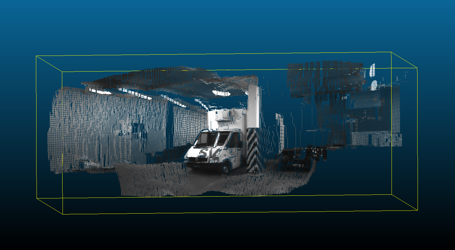 Rendered point cloud