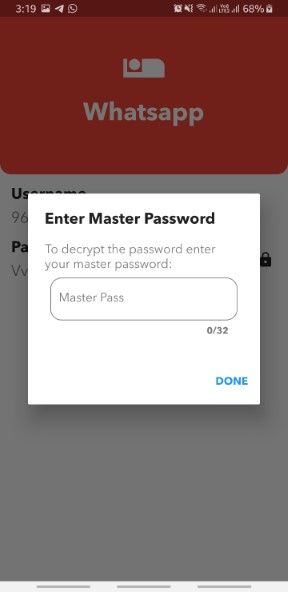 Flutter Password Manager Application
