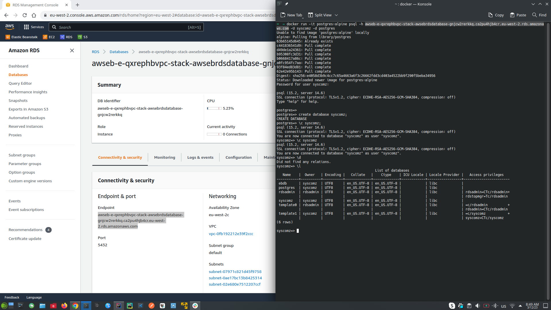 AWS RDS external connection