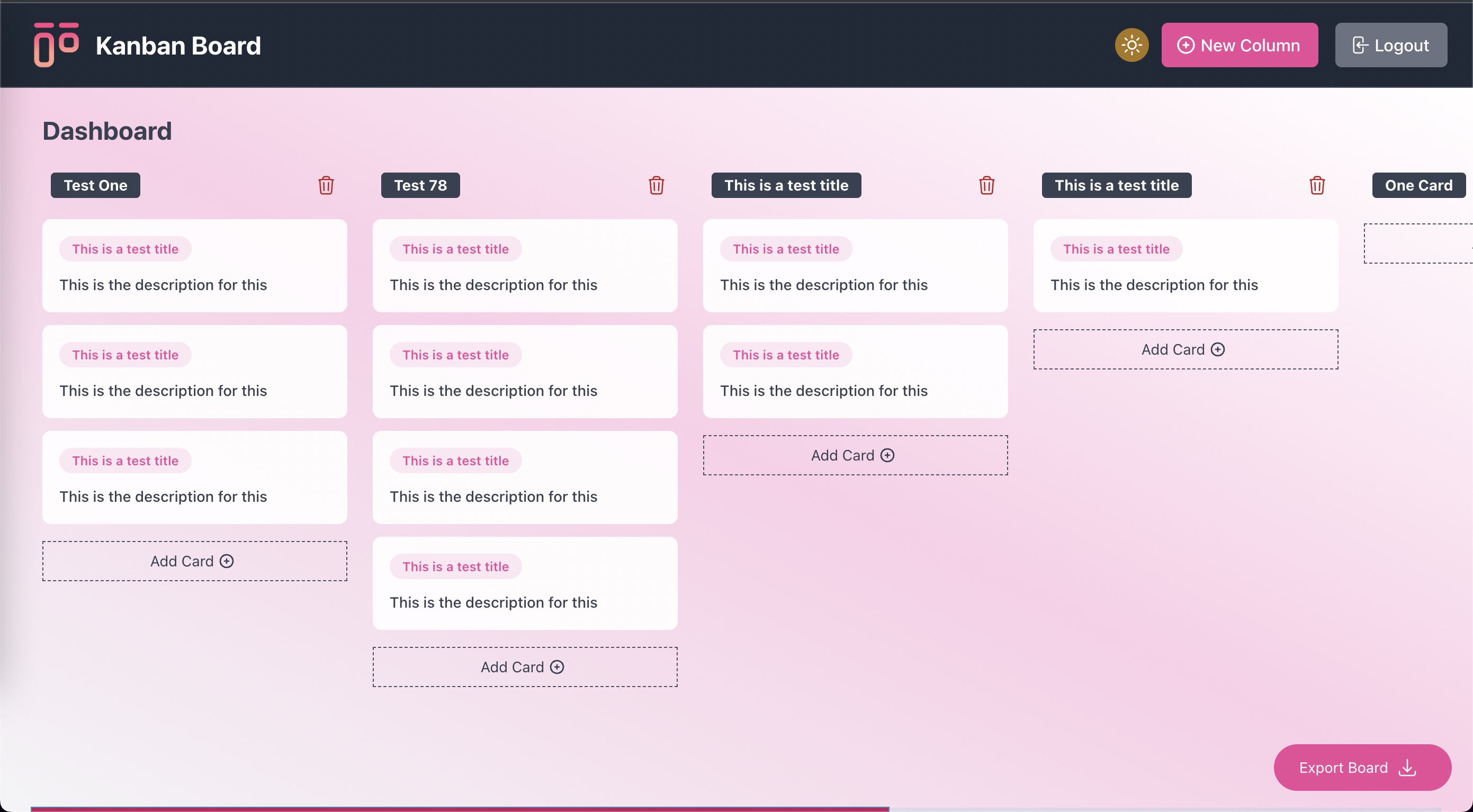 Kanban Board