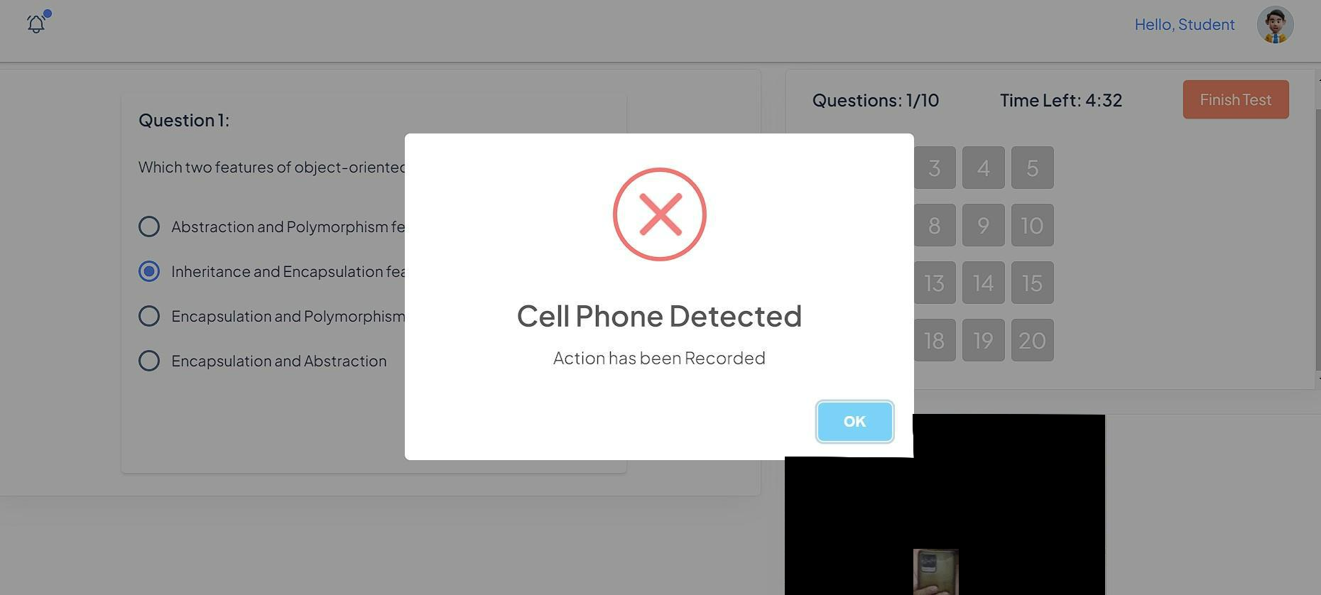 Cell Phone Detection