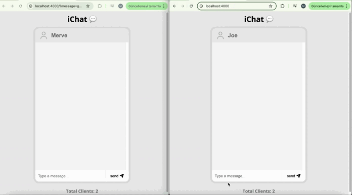 Canlı Sohbet Messenger - WebSocket teknolojisi ile gerçek zamanlı mesajlaşma