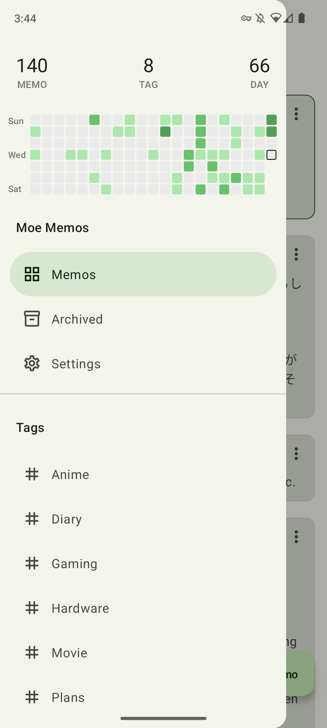 Screenshot 2 of Moe Memos — opens full size
