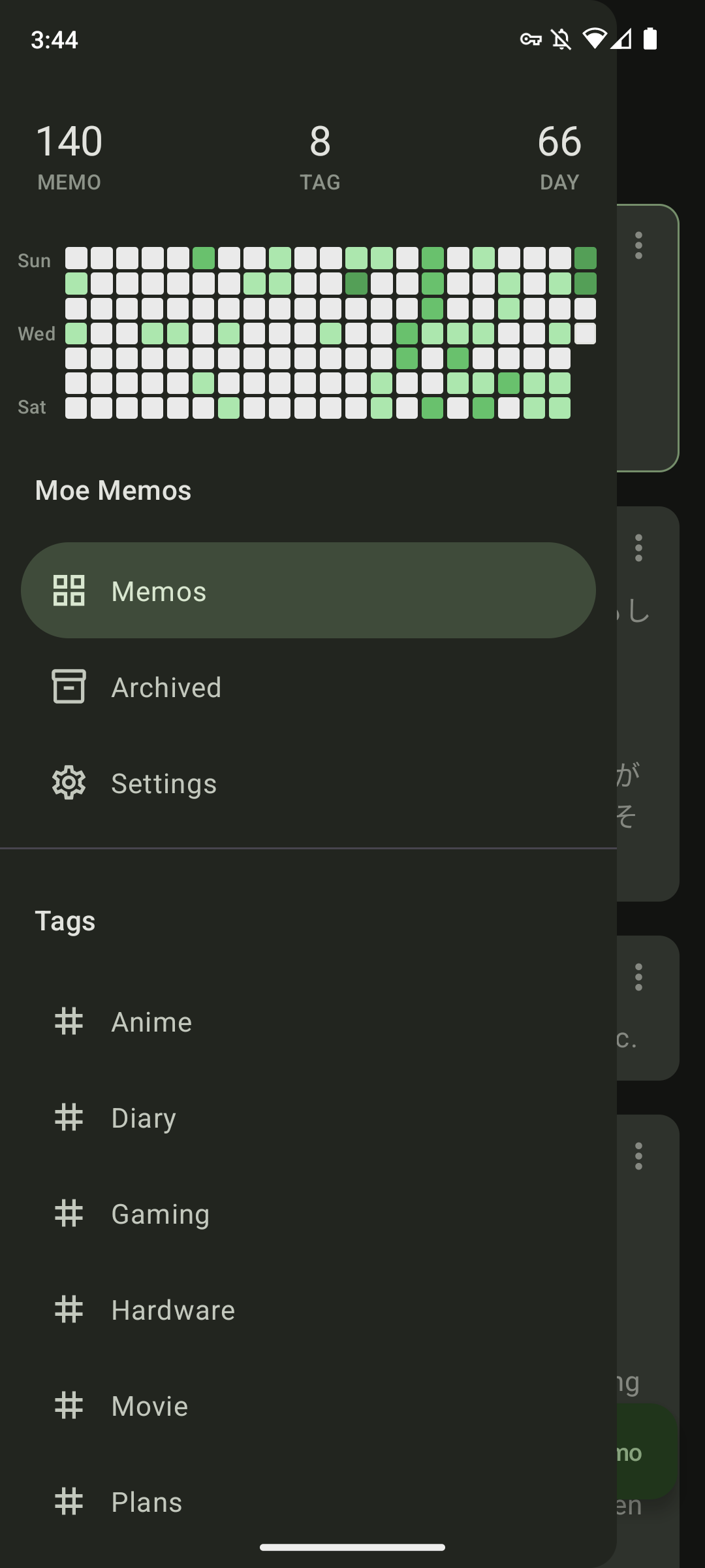 Screenshot 1 of Moe Memos — opens full size