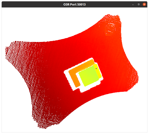 3D cloud of a stack of boxes