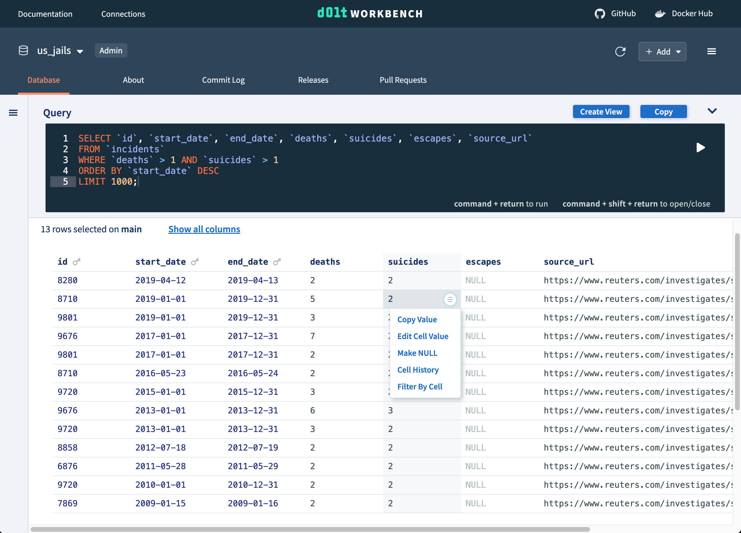 SQL queries