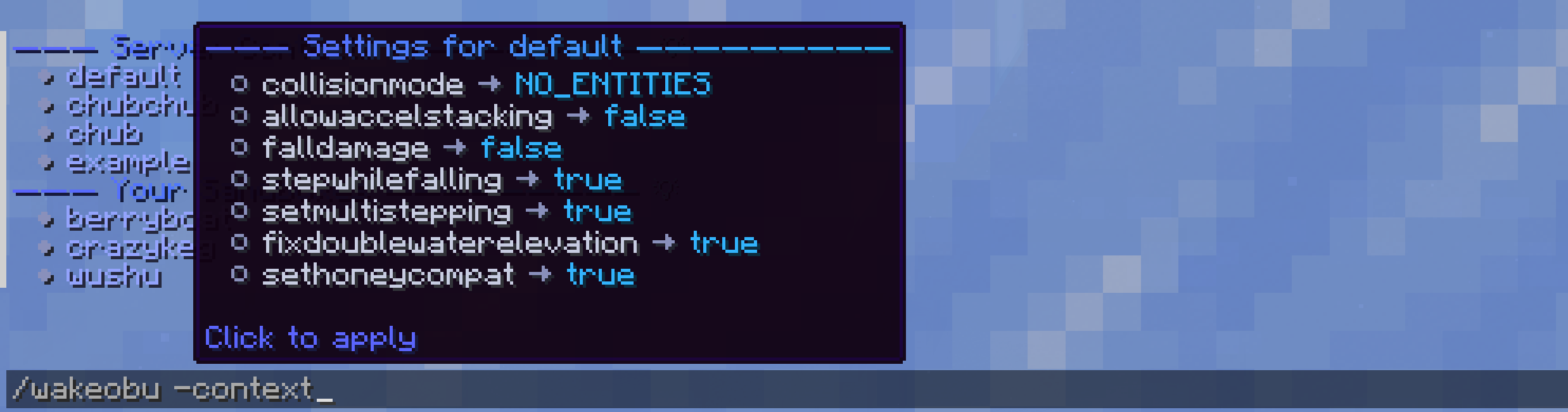 A context preview on hover