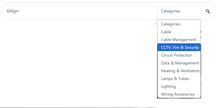 Category Dropdown