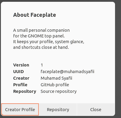 About Faceplate